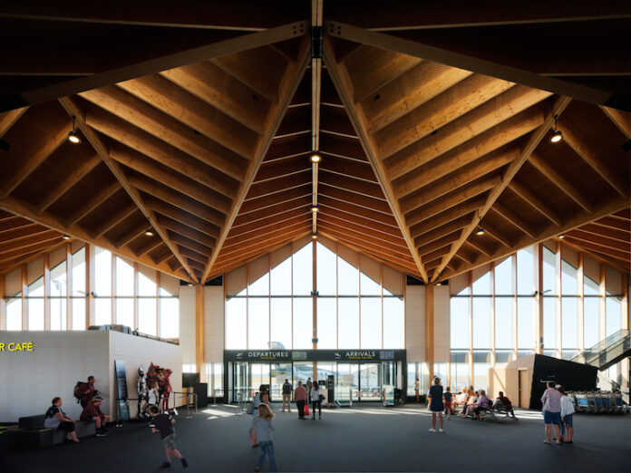 Nelson Airport Terminal. Architects: Evžen Novák, Studio Pacific Architecture. Engineers: Dunning Thornton. Construction: Gibbons Naylor.