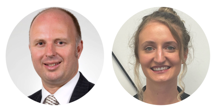 Tim Bates and Fiona Dobroshi of Auckland legal firm TM Bates & Co.
